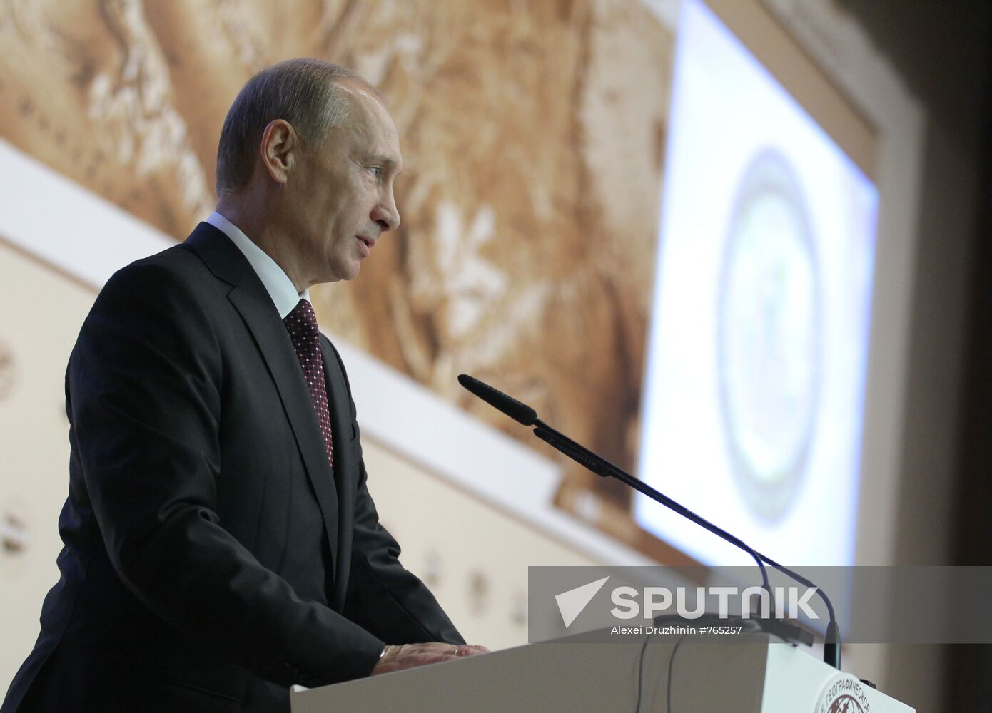 Vladimir Putin during Arctic Forum