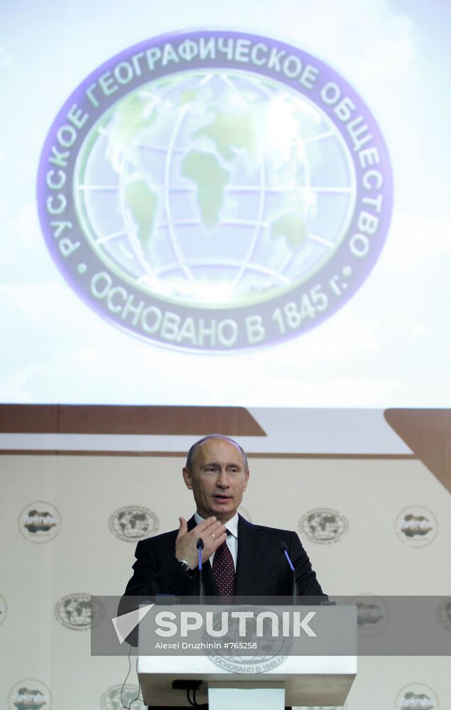 Vladimir Putin during Arctic Forum