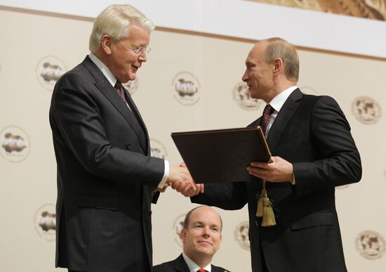 Vladimir Putin during Arctic Forum