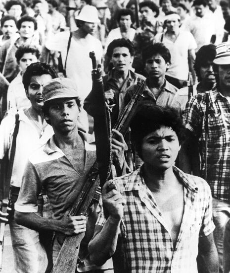 Young soldiers of Sandinista national liberation front