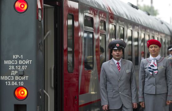 Russia's Moscow-Nice train service - maiden trip