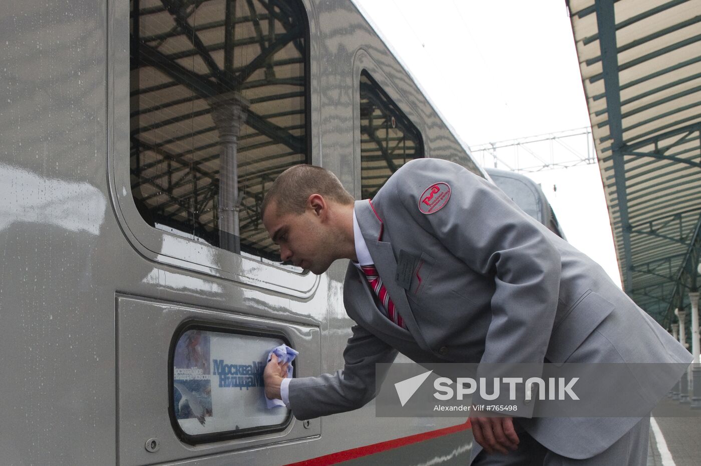 Russia's Moscow-Nice railway train sets out on its maiden trip