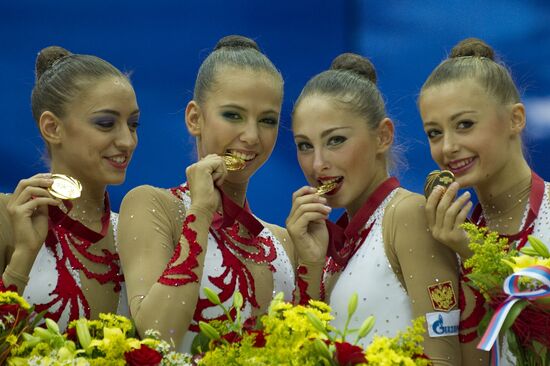 Russian gymnasts won Rhythmic Gymnastics World Championships