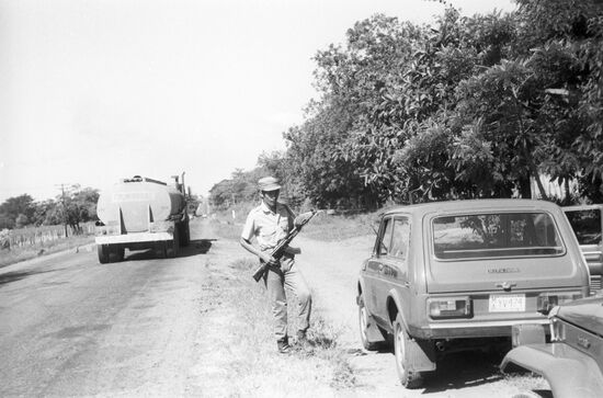 Patrolling roads by people's police