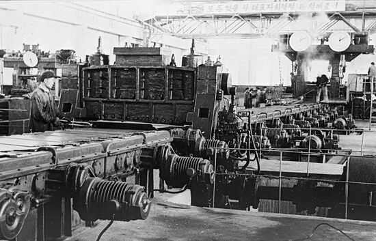 Sheet rolling mill shop of Nampho Plant of Non-Ferrous Metals