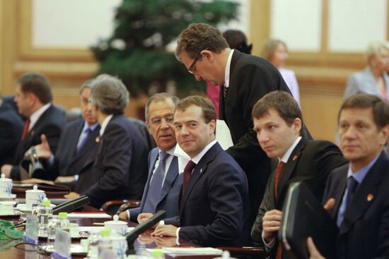 Dmitry Medvedev's visit to China. Day Two