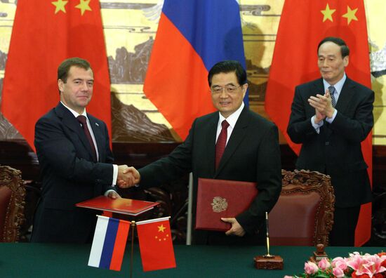 President Medvedev's official visit to China. Day Two