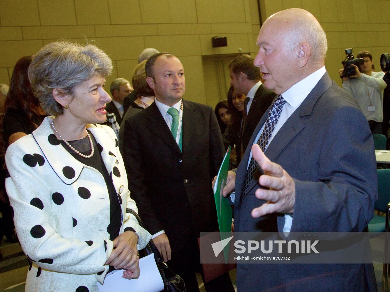 Irina Bokova and Yury Luzhkov
