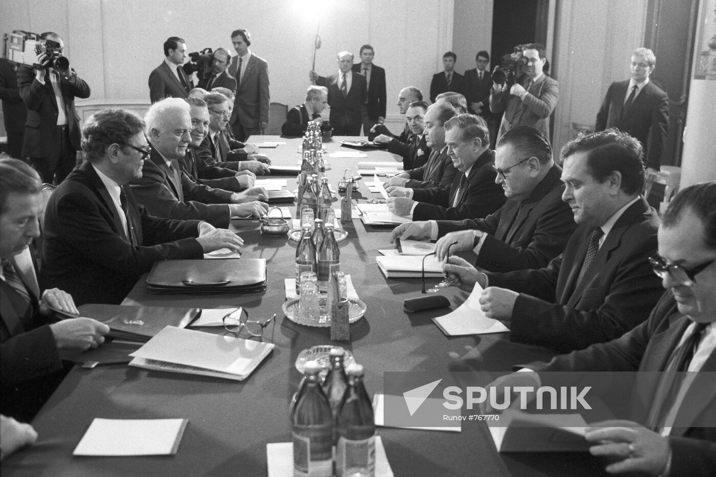 Czechoslovak Foreign Minister Bohuslav Chňoupek in Moscow