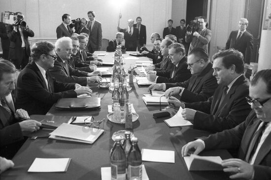 Czechoslovak Foreign Minister Bohuslav Chňoupek in Moscow