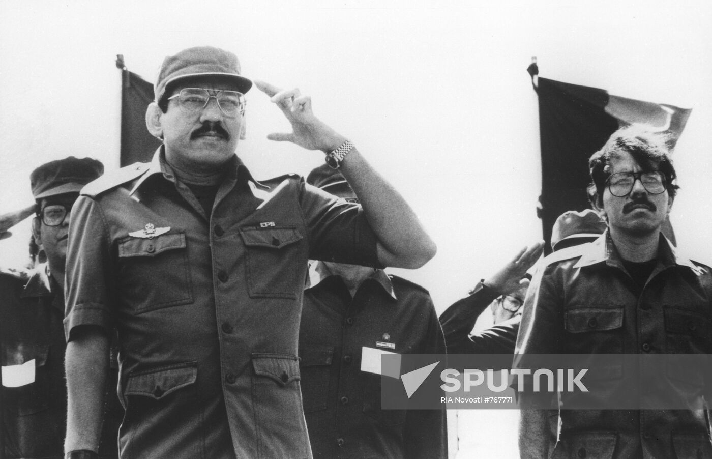Humberto Ortega and Daniel Ortega