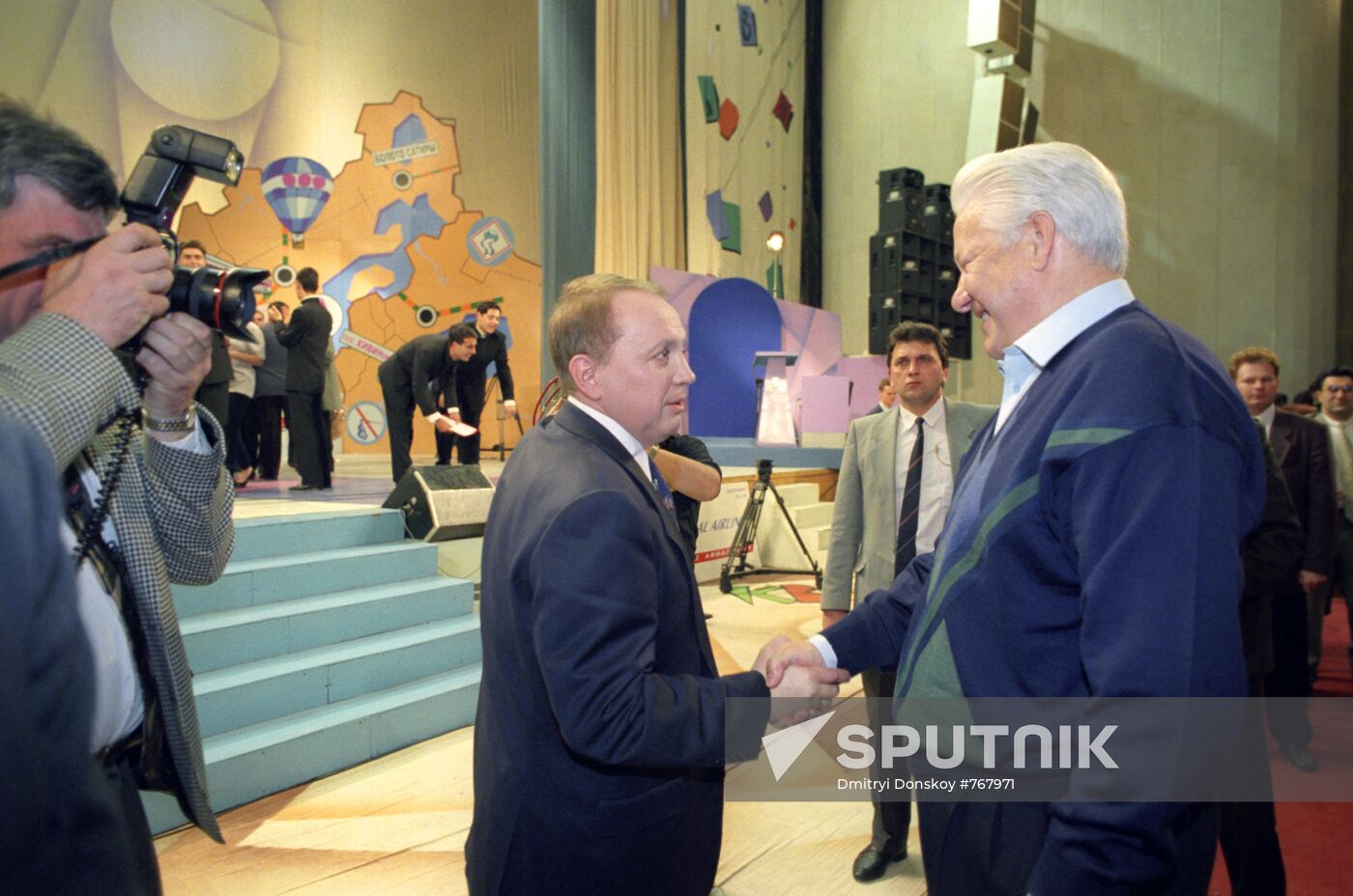 Boris Yeltsin visited the KVN humor show