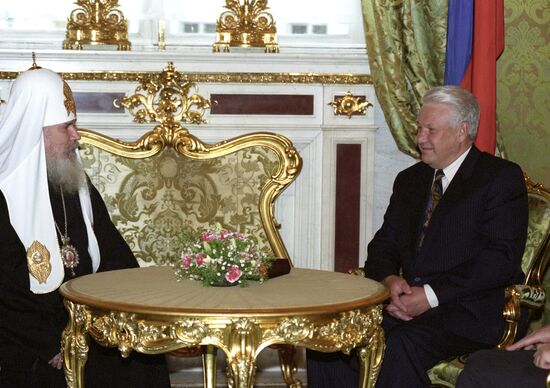 The Patriarch of Moscow Alexy II in Kremlin