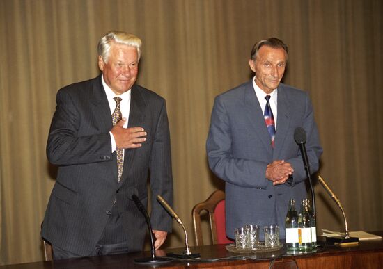 Boris Yeltsin and Alexei Yemelyanov