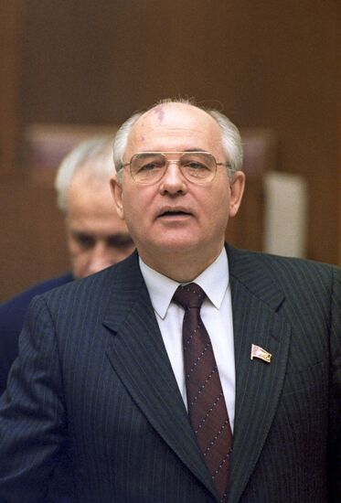 The President of the USSR Mikhail Gorbachev