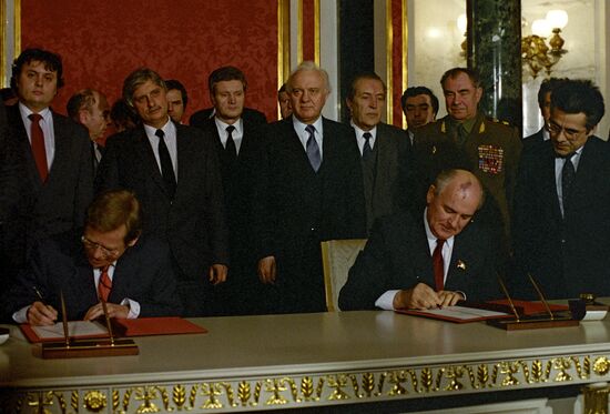 The Moscow visit of the CSSR President Vaclav Havel
