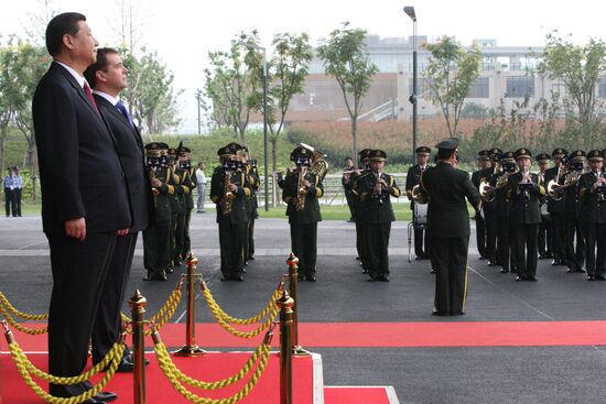 Dmitry Medvedev on official visit to China. Day Three