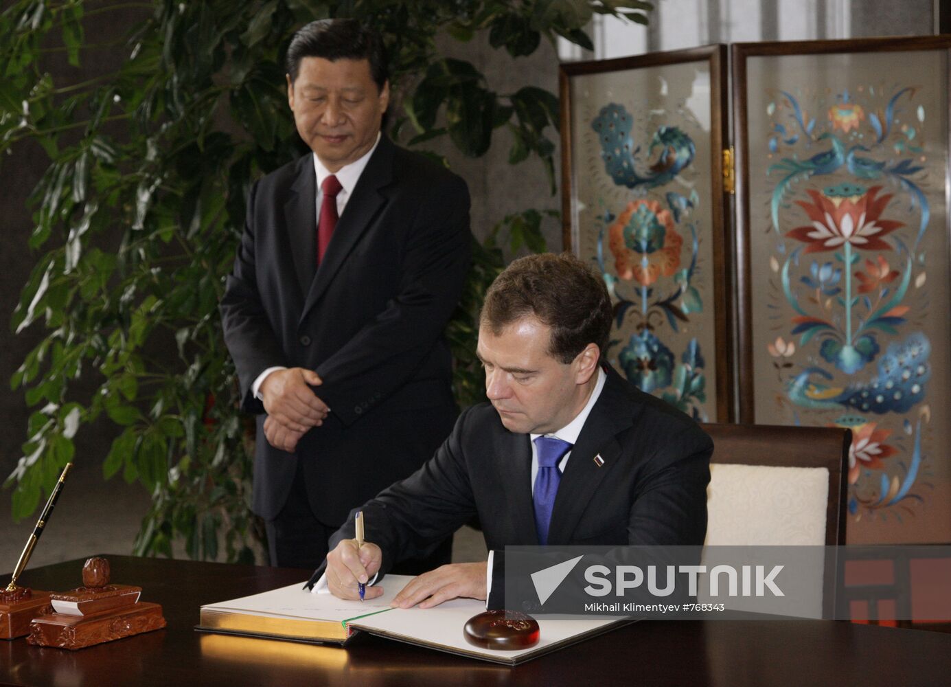 Dmitry Medvedev on official visit to China. Day Three