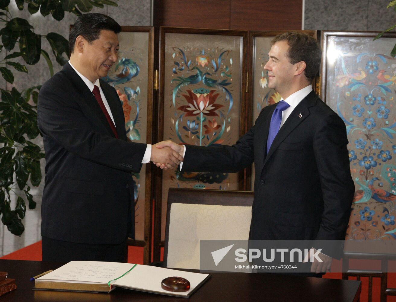 Dmitry Medvedev on official visit to China. Day Three