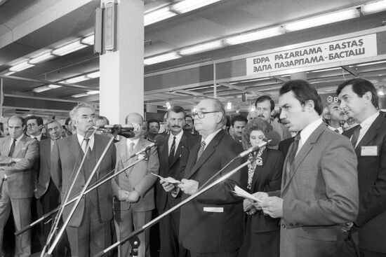Opening of Turkish Goods Exhibition, World Trade Center