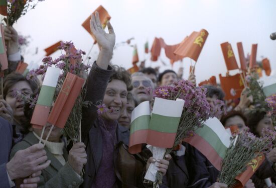 CPSU General Secretary Mikhail Gorbachev's visit to Bulgaria