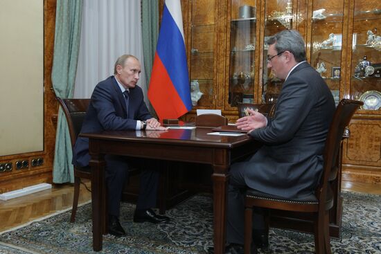 Vladimir Putin meets Vyacheslav Gaizer