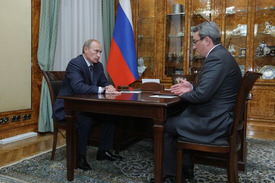 Vladimir Putin meets Vyacheslav Gaizer