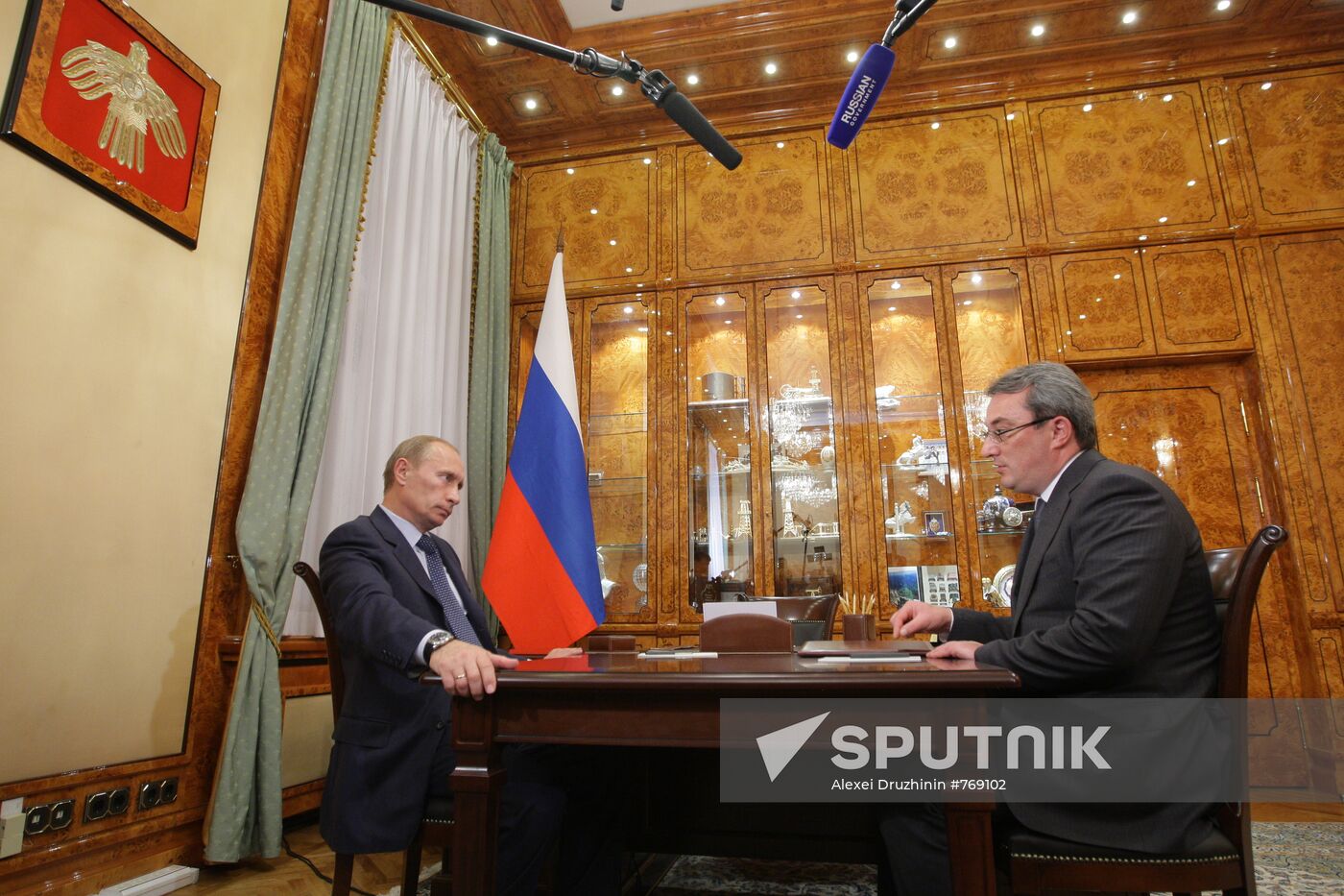 Vladimir Putin meets Vyacheslav Gaizer