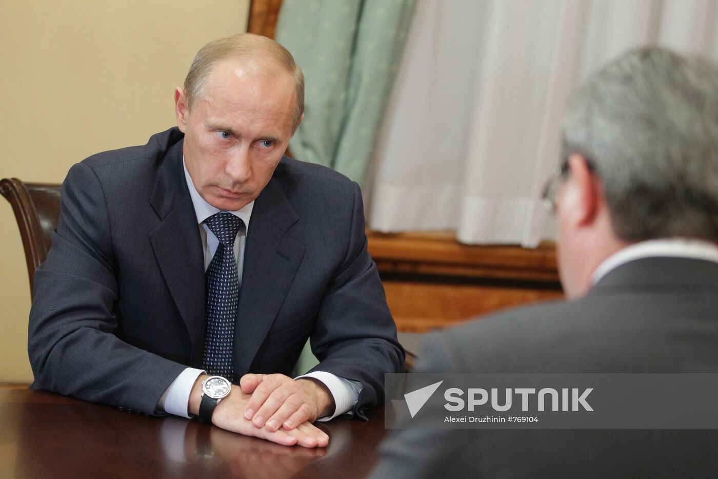 Vladimir Putin meets Vyacheslav Gaizer