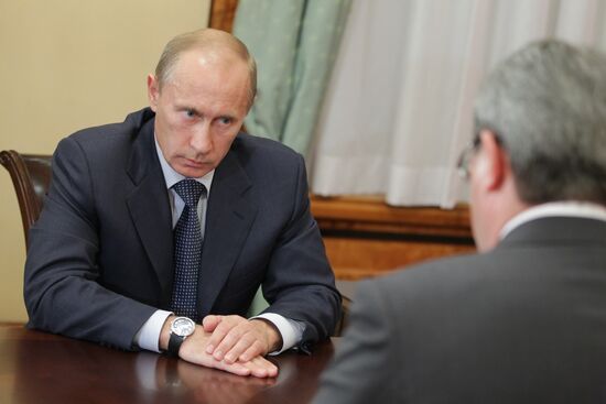 Vladimir Putin meets Vyacheslav Gaizer