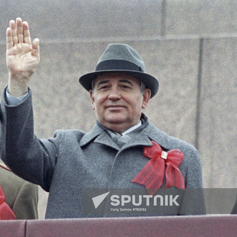 General Secretary of Soviet Communist Party Mikhail Gorbachev