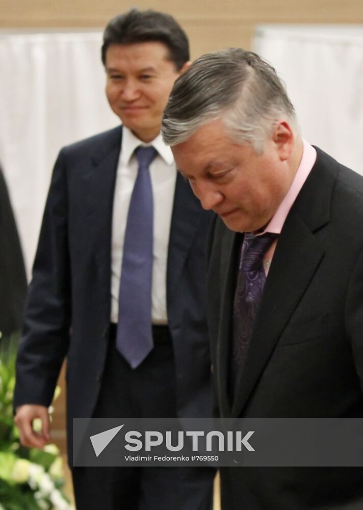 Anatoly Karpov and Kirsan Ilyumzhinov