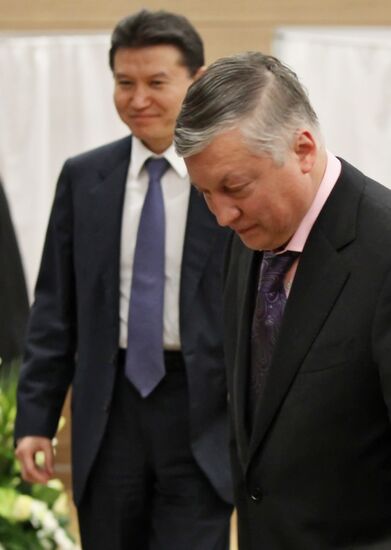Anatoly Karpov and Kirsan Ilyumzhinov