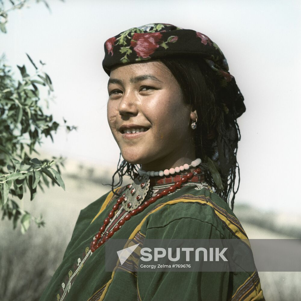 Young woman from Sakar-Chaga state farm