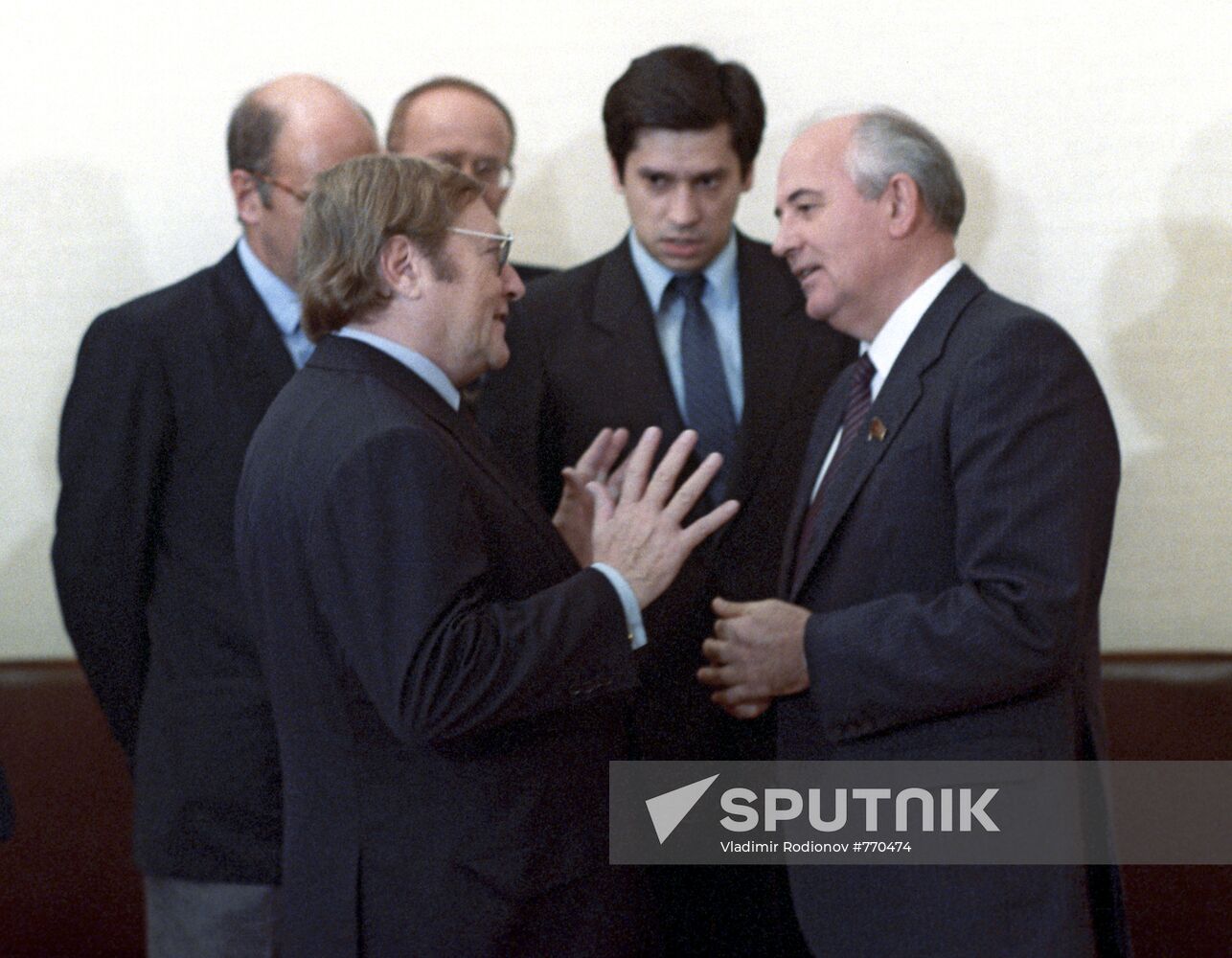 Mikhail Gorbachev and Rudolf Augstein