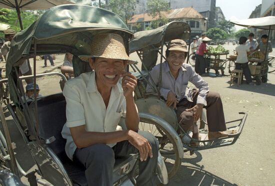 Vietnamese rickshaws
