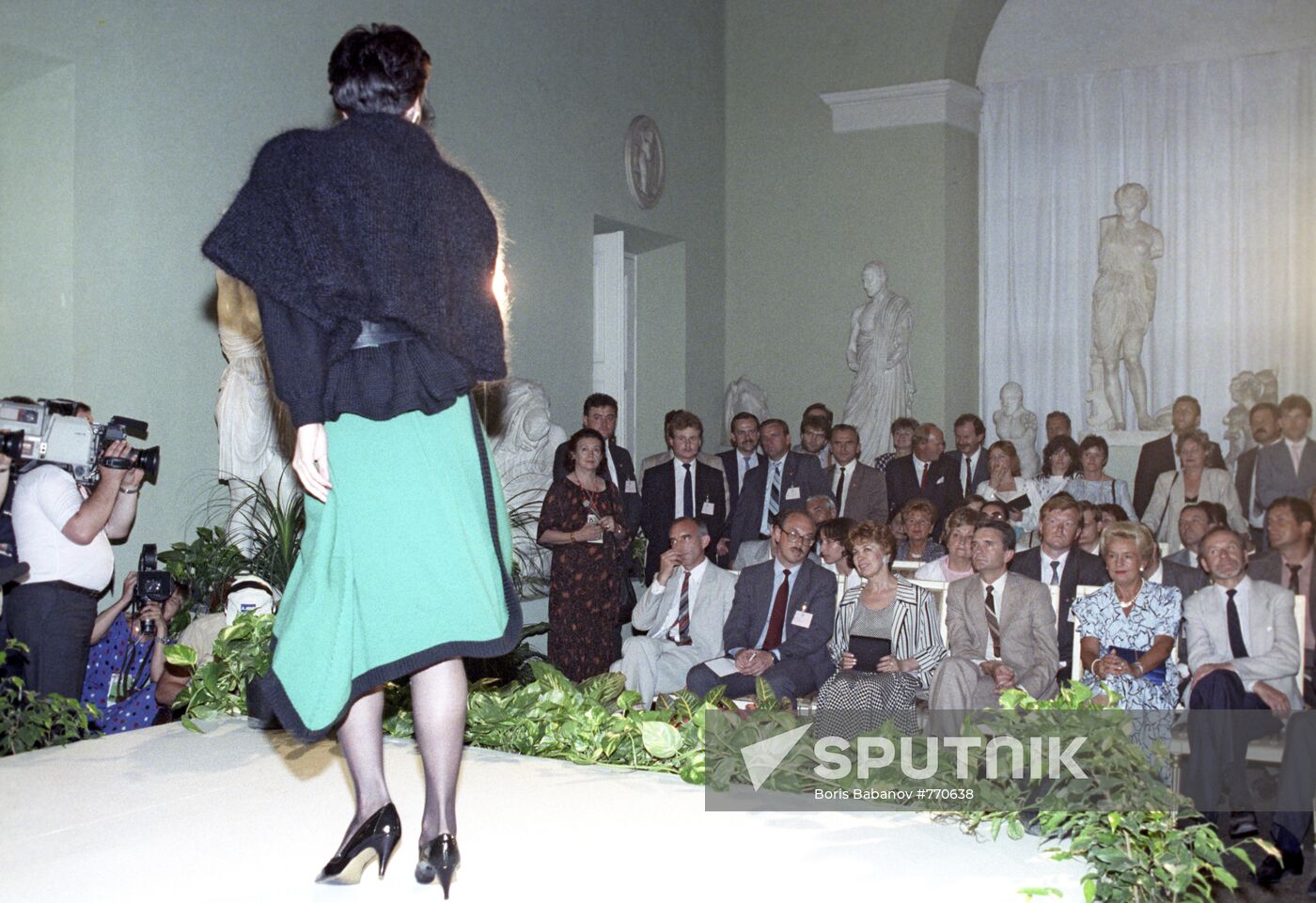 Raisa Gorbacheva attending Polish fashion show