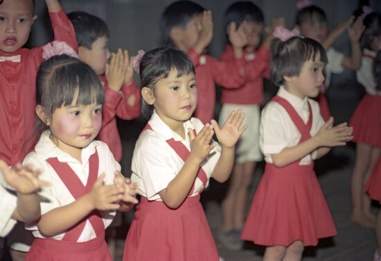 Children's matinee at a kindergarten