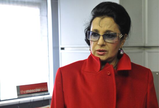 News conference by Russian rhythmic gymnastics coach Irina Viner