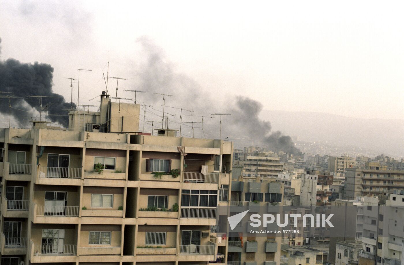 Fires during February battles