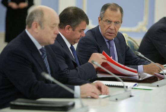 Sergey Lavrov, Anatoly Serdyukov, Mikhail Fradkov