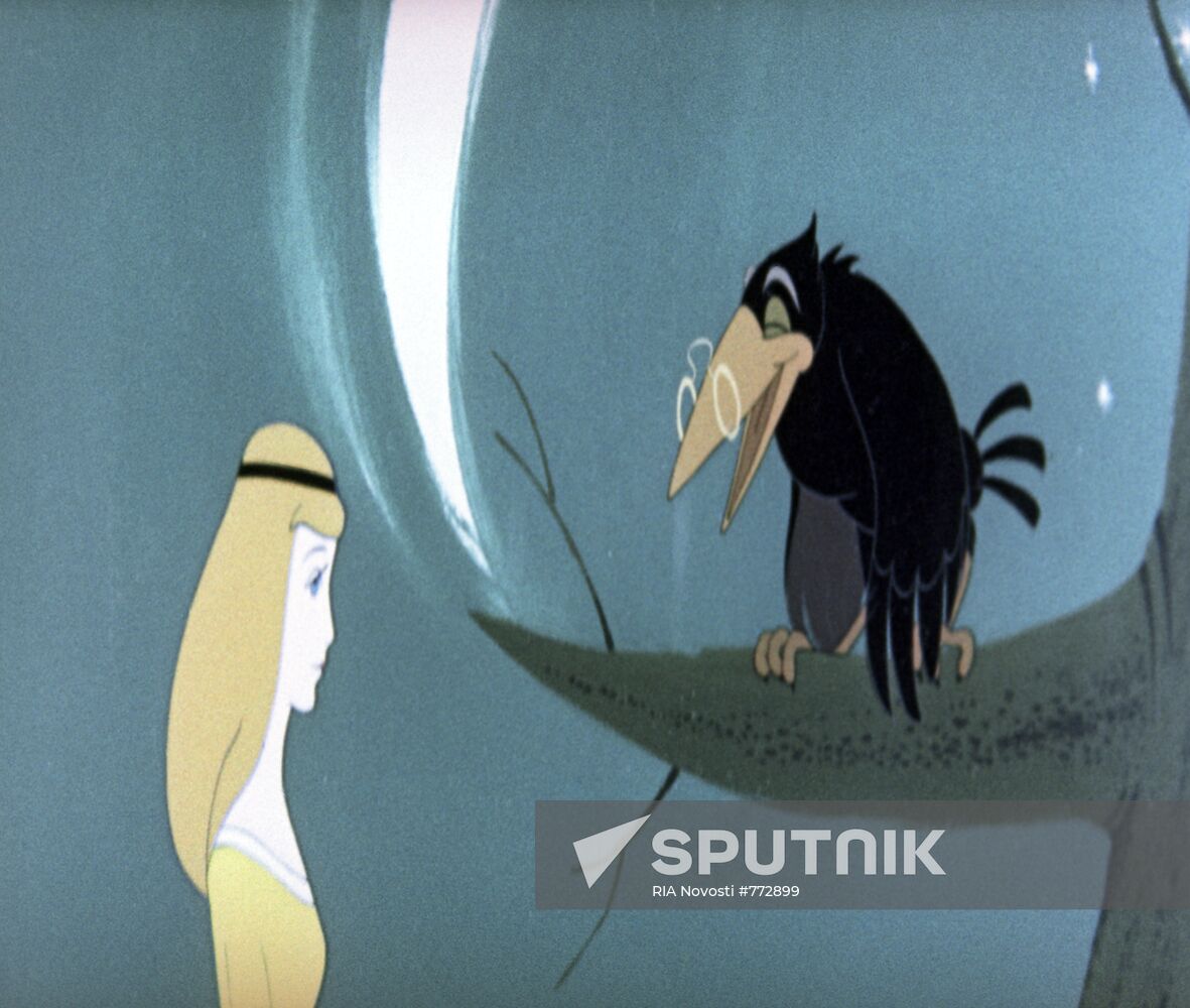 Still from cartoon motion picture "The Wild Swans"