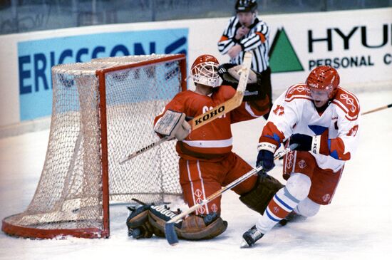 USSR vs. CSSR hockey match