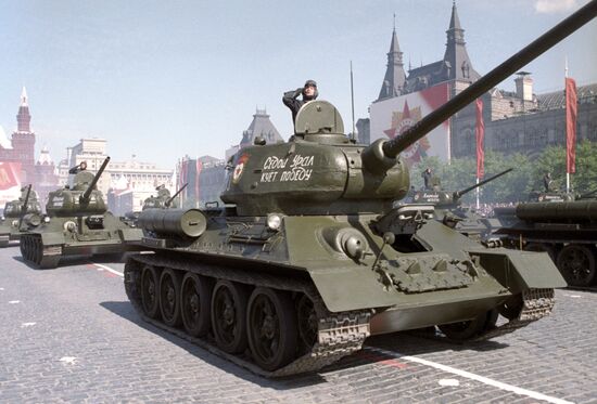Military display on Red Square