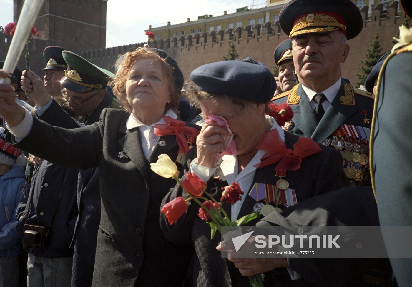 War veterans on Red Square