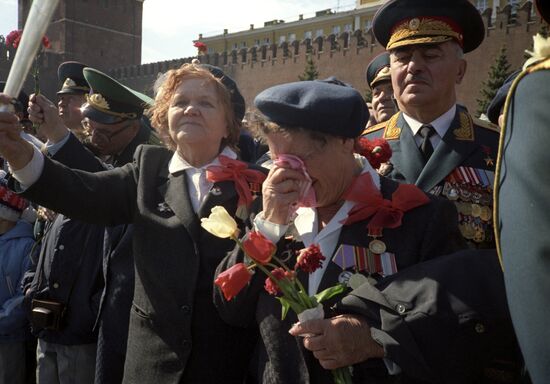 War veterans on Red Square