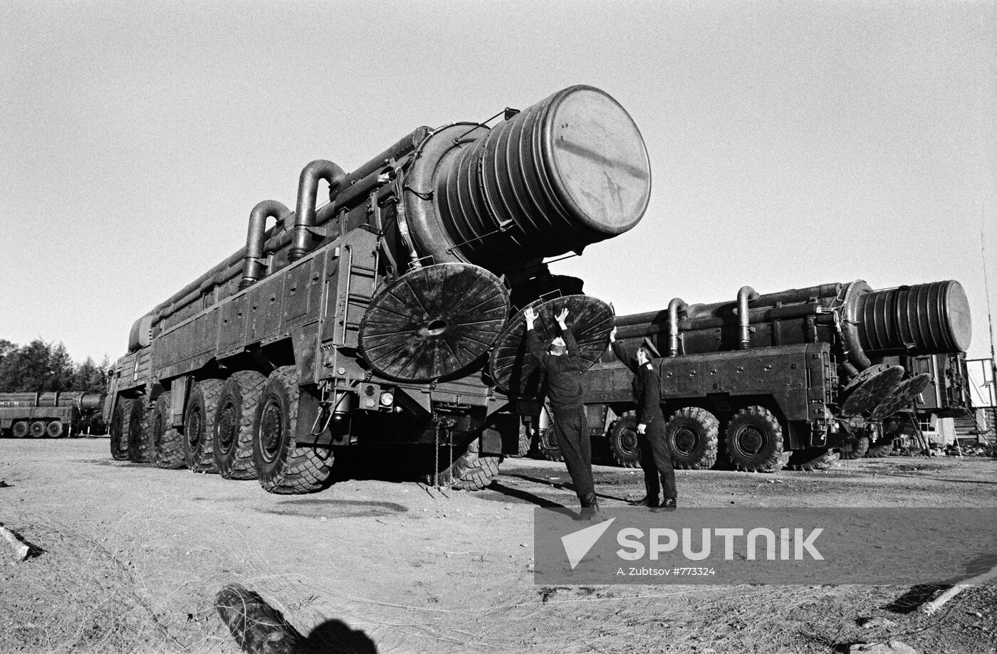 Preparations for destruction of RSD-10 (SS-20 Saber) missiles