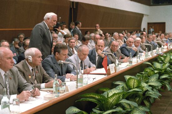 Nikolai Tikhonov during 39th session of CMEA