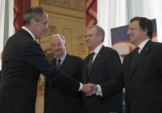 Sergei Lavrov visits Brussels