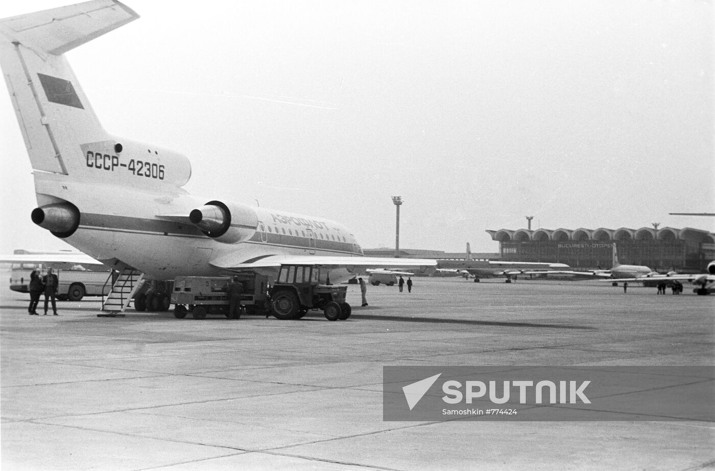 A Yakovlev Yak-40 airliner